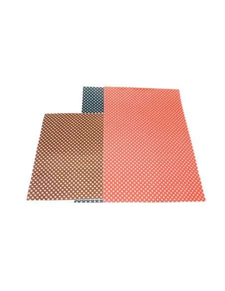 coupon tissus motif étoile adhésif