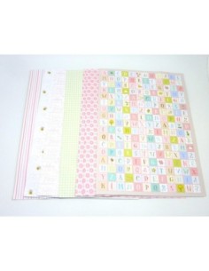 12 feuilles papiers fantaisies 160g/cm2 format A4 21cm x... 2