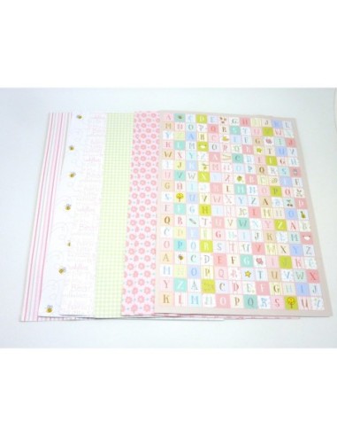 12 feuilles papiers fantaisies 160g/cm2 format...