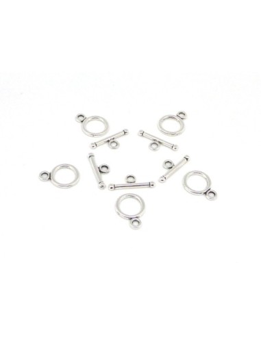 Toggle petit métal argenté