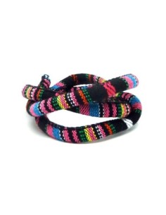 Cordon ethnique en coton tissé 6mm - 50cm - couleur...