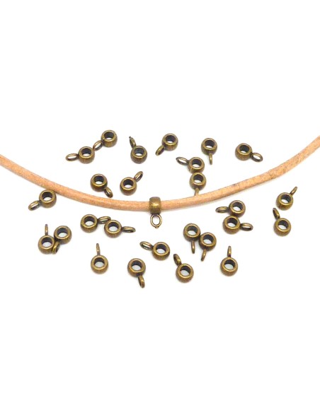 petite bélière bronze en métal