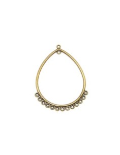 connecteur losange métal de couleur bronze