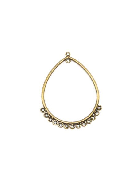 connecteur losange métal de couleur bronze