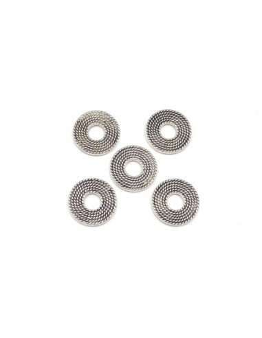 anneau connecteur en métal argenté