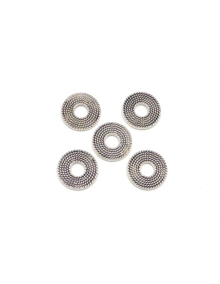 anneau connecteur en métal argenté