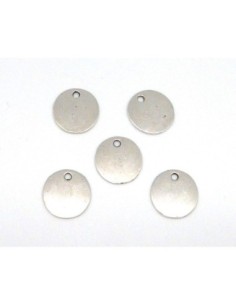 breloque médaillon metal argente