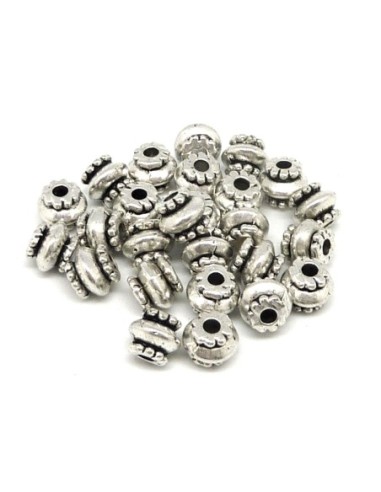 20 Perles tube arrondi, tonneau, toupie en...