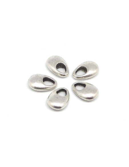 breloque argenté pampille en métal