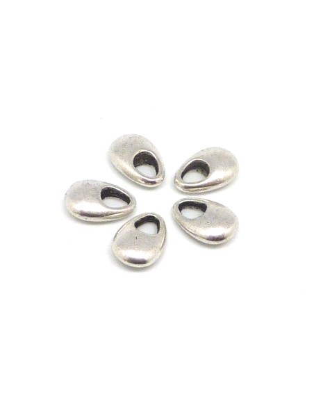 breloque argenté goutte pas chère en métal