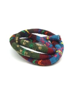 50cm Cordon ethnique en coton tissé 6mm couleur...