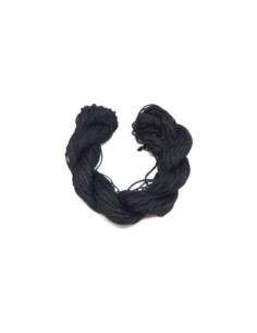 Echeveau de 29m de fil nylon tressé noir 0,8mm pour tressage bracelet wrap, shamballa , kumihimo, bracelet 2