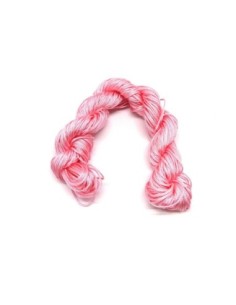 R-Echeveau de 29m de fil nylon tressé rose dragée 0,8mm...