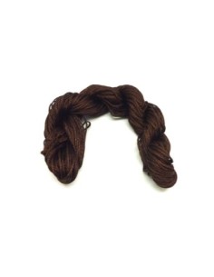 R-Echeveau de 29m de fil nylon tressé marron foncé, brun...