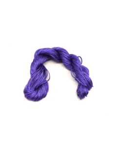 fil nylon tressé violet 0,8mm pour tressage bracelet wrap,