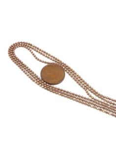 R-1m de chaînette bille, boule facetté 1,5mm en métal... 2
