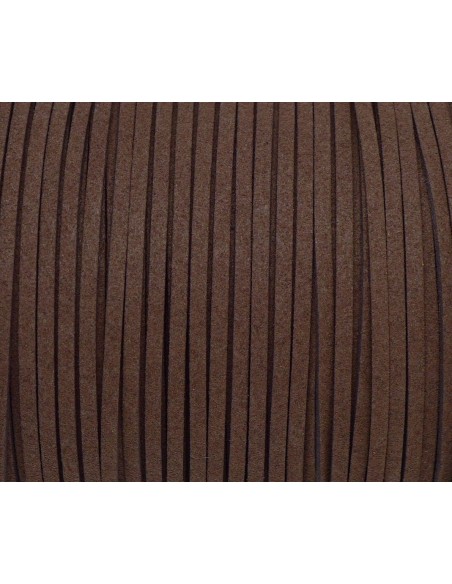 Cordon daim synthétique marron Cordon daim synthétique marron