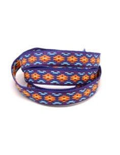 Ruban ethnique 12mm motif aztèque volet pour couture