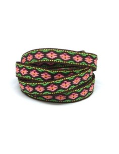 ruban euh,ique tissé marron 12mm