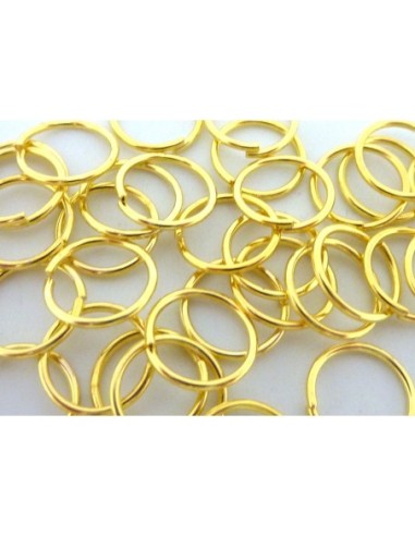 Anneau brisé 10mm doré pour création DIY