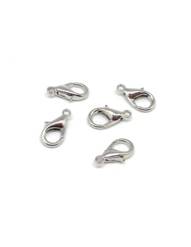 Mousqueton 14mm argenté