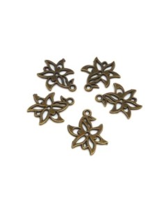 R-10 breloques Fleur soleil étoile 20,2mm en métal de... 2
