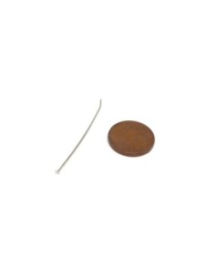 100 tiges métalliques clous à tête plate 4cm en métal argenté 2