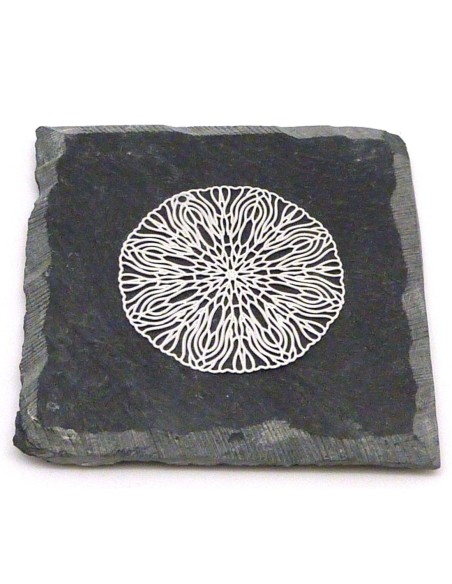 R-2 Estampes en filigrane ronde rosace très fine, légère, travaillé 39,2mm en métal argenté brillant blanc