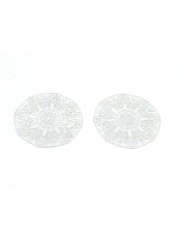 R-2 Estampes en filigrane ronde rosace très...