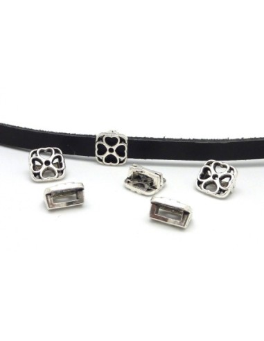 Slide forme trèfle à 4 feuilles, porte bonheur pas cher