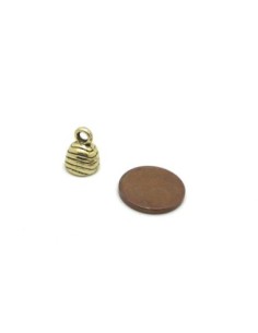 Embout doré pâle pour cordon de 6mm en métal 2