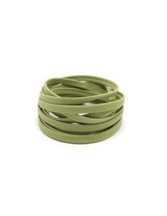 1,8M Cordon plat cuir synthétique 5mm de couleur vert...
