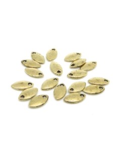 breloque navette dore pâle