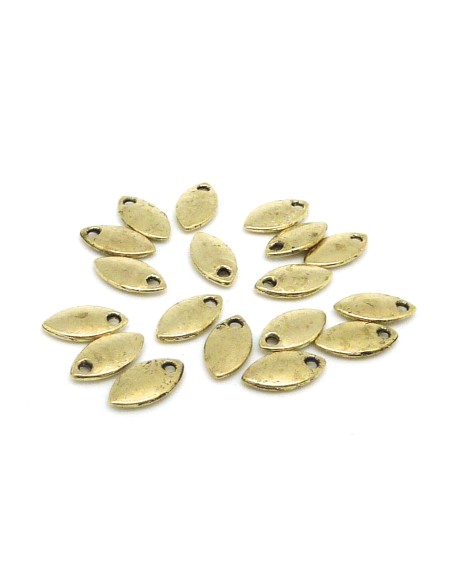 breloque navette dore pâle