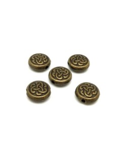 perle bronze ronde pas chere 10mm en métal