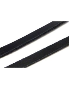 R-1m Cuir plat largeur 6mm de couleur noir - CUIR... 2