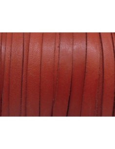 R-1m Cuir plat largeur 6mm de couleur rouge rose corail... 2