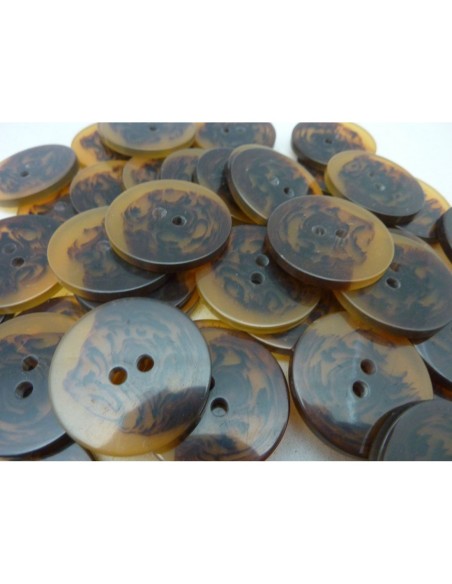 Connecteur rond marron marbré transparent pas cher