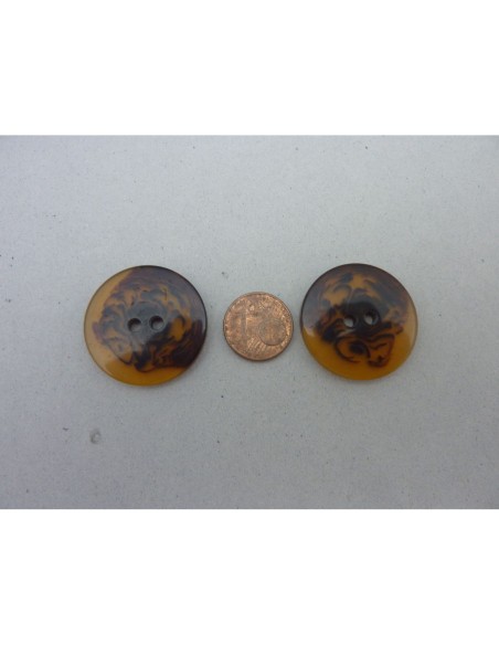 Bouton rond marron pas cher