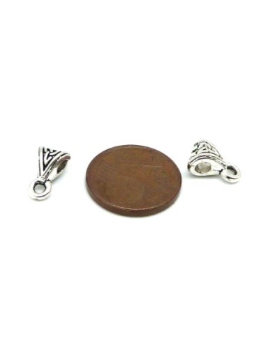 R-20 bélières en métal argenté travaillé pour...