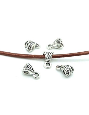 R-20 bélières en métal argenté travaillé pour...