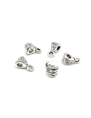 R-20 bélières en métal argenté travaillé pour...