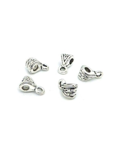 R-20 bélières en métal argenté travaillé pour...