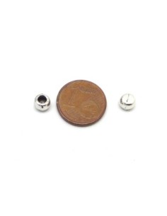 25 Perles embout de finition pour cordon de 2,5mm - 3mm en métal argenté 2
