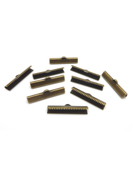 Embout griffe  30mm en métal de couleur bronze