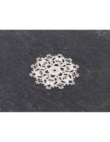 R-2 Estampes en filigrane rosace très fine,...