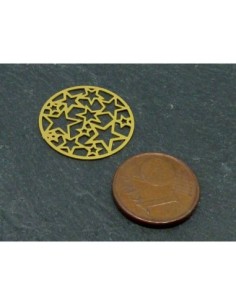 2 Estampes en filigrane ronde motif étoile 20,4mm en... 2