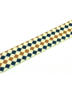 Ruban élastique plat 15mm motif géométrique 2