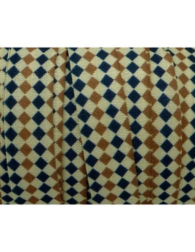 Elastique plat 15mm motif géométrique pas cher