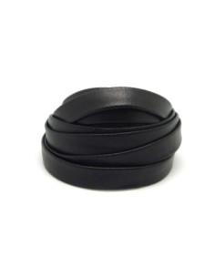 R-1,20m Lanière simili cuir 10mm de couleur noir - cuir...